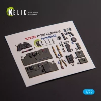 Reskit K72174 P-38J 'Lightning' - interior 3D decal (ITAL/A 1/72