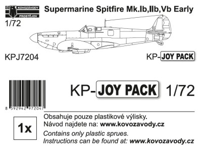 Kovozavody Prostejov J7204 Spitfire Mk.Ib, IIb., Vb early (KP-JOYPACK) 1/72