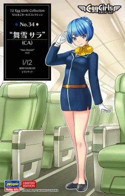 Hasegawa 52346 Фигурка девушки, Egg Girls Collection No.34 (Limited Edition) 1/12
