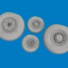 Eduard 672449 BRASSIN F-14D wheels (TAM) 1/72