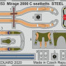 Eduard 33253 1/32 Mirage 2000 C seatbelts STEEL (KITTYH)