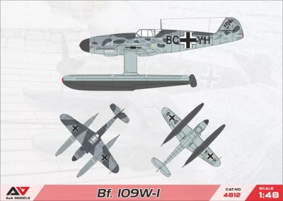 A&amp;A Models 48012 Bf 109 W-1 experimental floatplane 1/48