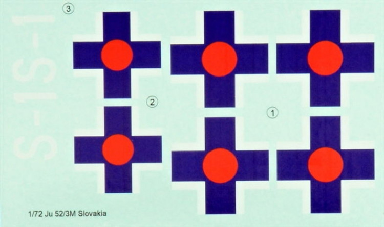 LF Model C72210 Decals Junkers Ju52/3M ov.Slovakia (ITA/REV) 1/72
