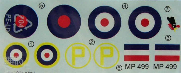 LF Model C7297 Decals Captured Fw190A - Part I. (TAM) 1/72