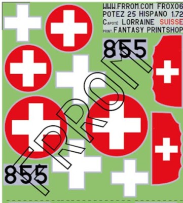 Frrom Azur FROX06 Potez 25 Suisse 855 1/72