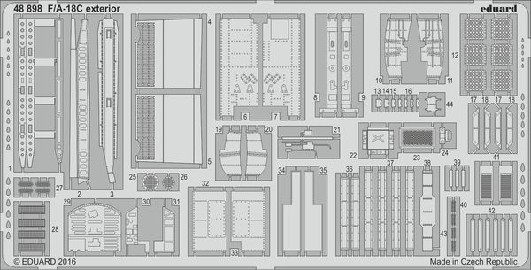 Eduard 48898 SET F/A-18C exterior (KIN) 1/48