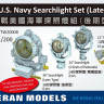 Veteran models VTW20008	WWII U.S. NAVY SEARCHLIGHT SET (LATER TYPE) 1/200