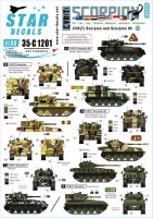 Star Decals 35-C1201 CVR(T) Scorpion # 1.CVR(T) Scorpion and Scorpion 90.New Zealand, Iran, Iraq, Thailand, Malaysia, Indonesia, Philippines 1/35