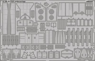 Eduard 32399 B-17E/F undercarriage 1/32 HKM