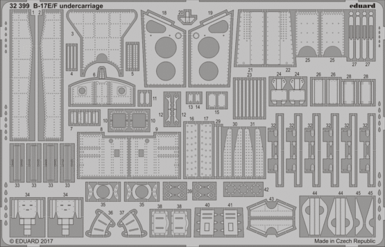 Eduard 32399 B-17E/F undercarriage 1/32 HKM