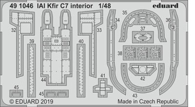 Eduard 491046 SET IAI Kfir C7 interior (AMK)