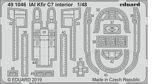 Eduard 491046 SET IAI Kfir C7 interior (AMK)