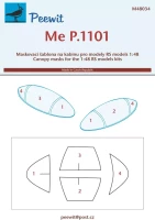 Peewit M48034 Canopy mask Me P.1101 (RSMOD) 1/48