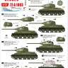 Star Decals 72-A1083 Soviet T-34-85 Red Army.Soviet T-34-85 tanks 1944-45.1944-45. Flattened 1944 turret and Factory 183 Nizhni Tagil turret 1/72