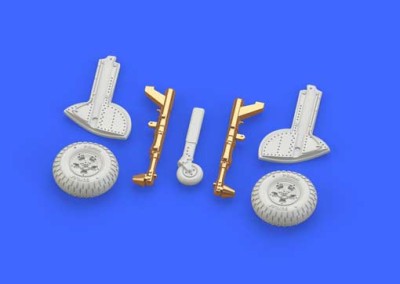 Eduard 672136 Spitfire Mk.IX legs BRONZE w/ 5 spoke wheels, pattern 1:72