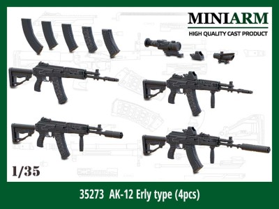 Miniarm 35273 АК-12 (ранний) 4 шт 1/35