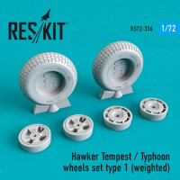 Reskit RS72-336 Hawker Tempest/Typhoon wheels weighted type 1 1/72
