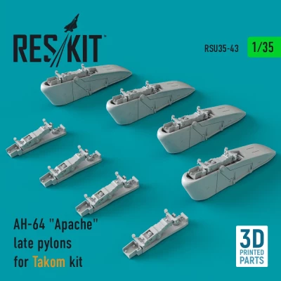 Reskit RSU35-0043 AH-64 'Apache' late pylons (TAKOM) 1/35