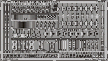 Eduard 48605 F-16C Block 25 weapon TAMIYA 1/48 (распродажа)