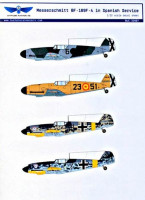 Attitude Aviation As BUC-32007 1/32 Decal Bf 109F-4 in Spanish service