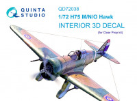 Quinta studio QD72038 H75 M/N/O (Clear Prop) 3D Декаль интерьера кабины 1/72