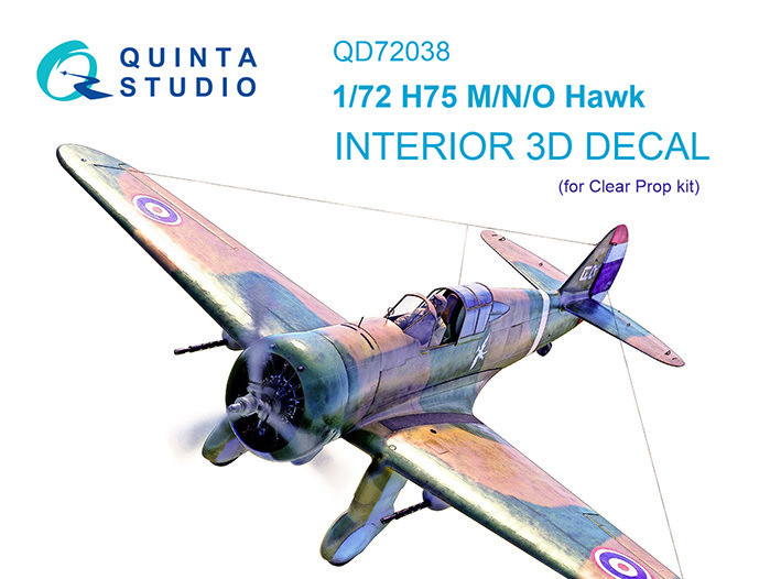 Quinta studio QD72038 H75 M/N/O (Clear Prop) 3D Декаль интерьера кабины 1/72