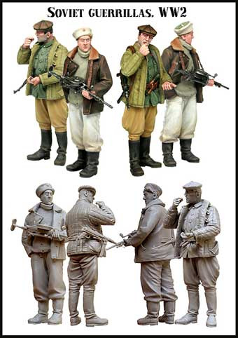 Evolution Miniatures 35036 Soviet guerrillas WW2