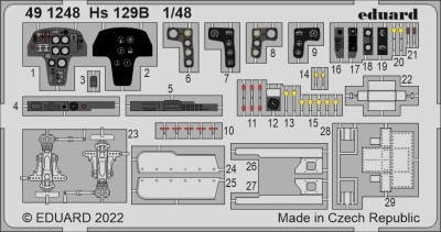 Eduard BIG49322 Hs 129B (HAS/H.2000) 1/48