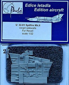 Pavla Model PAMD32001 1/32 Spitfire Mk.II - cockpit sidewalls (REV)