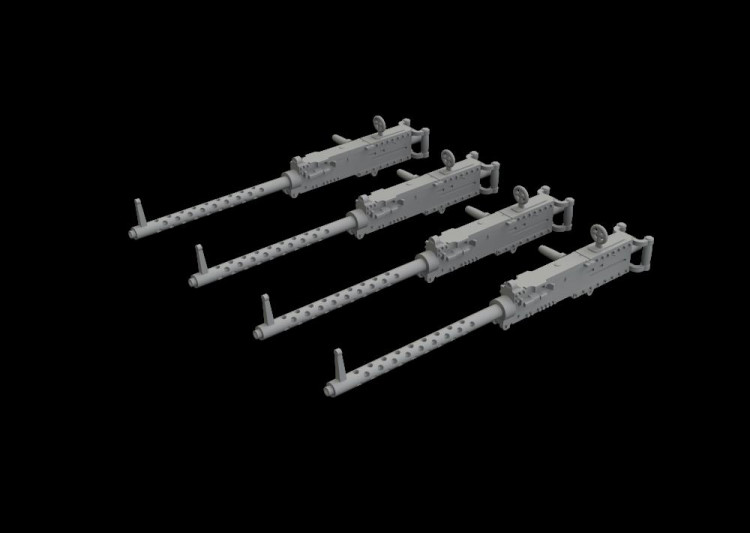 Eduard 648751 BRASSIN M2 Browning w/ handles for aircraft 1/48