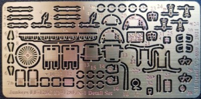 NH Detail NHA72-080 Junkers EF-128C/EF-128E/N-1 Detail Set (AZM7622, AZM7623 kits) 1/72