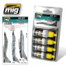 Ammo Mig 7204 Набор красок Серые цвета самолётов типа МиГ и Су