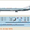 F-rsin Plastic FRP4069 Caravelle 12 Air Inter 70's 1/144