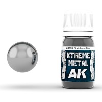 AK Interactive AK-00670 Алкидный металлик XTREME METAL Нержавеющая сталь 30 мл