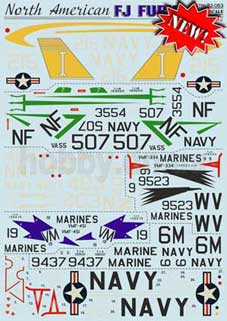 Print Scale 72-083 North American FJ Fury 1/72