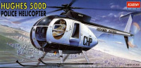 Academy 12249 Вертолет HUGHES 500D Police Helicopter 1/48