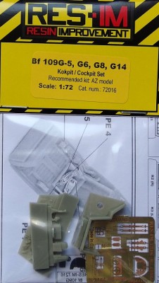 RES-IM RESIM7216 1/72 Bf 109G-5,G6,G8,G14 - cockpit set (AZMO)