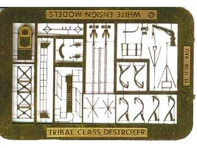 White Ensign Models PE 0709 Royal Navy TRIBAL-CLASS DESTROYERS (no rails) 1/700