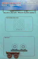 Aires 4493 Macchi MC 202/205 wheel & paint masks 1/48