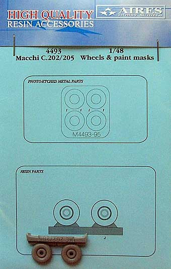 Aires 4493 Macchi MC 202/205 wheel & paint masks 1/48