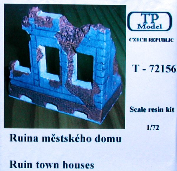 TP Model T-72156 Ruin town houses 1/72