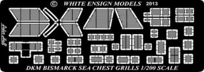 White Ensign Models PE 2017 BISMARCK SEA CHEST INTAKE GRILLES 1/200