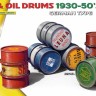 Miniart 24009 Fuel & Oil Drums 1930-50's German Type, Set 1 1/24