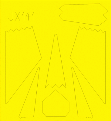 Eduard JX141 1/32 Маска для F-117