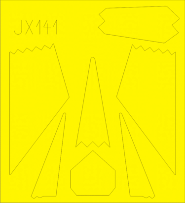 Eduard JX141 1/32 Маска для F-117