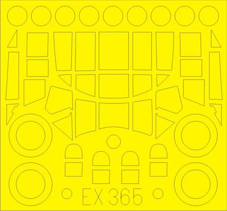 Eduard EX365 1/48 Маска для An-2