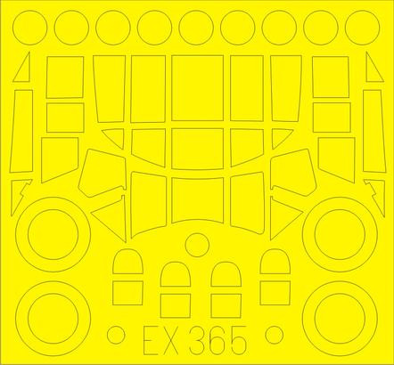 Eduard EX365 1/48 Маска для An-2