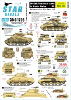 Star Decals 35-C1206 Sherman Mk.III British Sherman tanks in North Africa 1/35