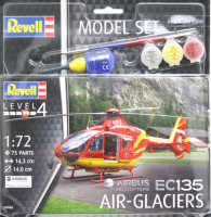 Revell 64986 Набор Вертолет EC 135 Air-Glaciers 1/72