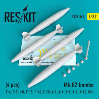 Reskit 32342 Mk.82 bombs (4 pcs.) 1/32